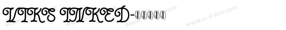 VTKS INKED字体转换